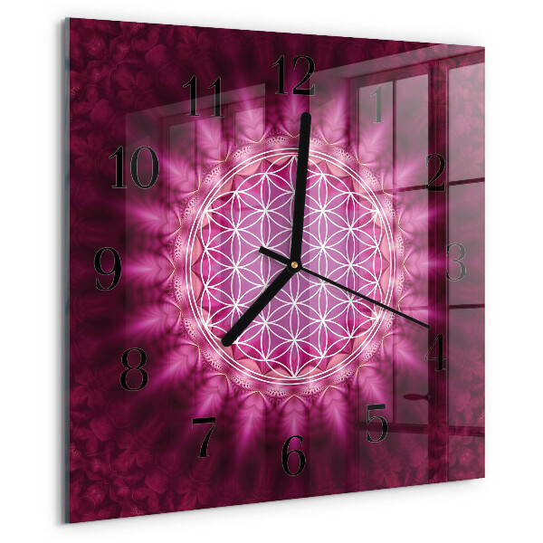 Wanduhr aus glas Abstraktion