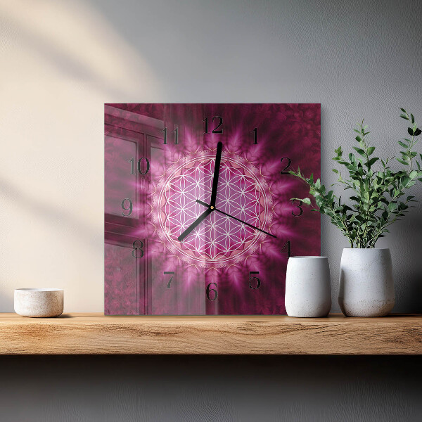 Wanduhr aus glas Abstraktion