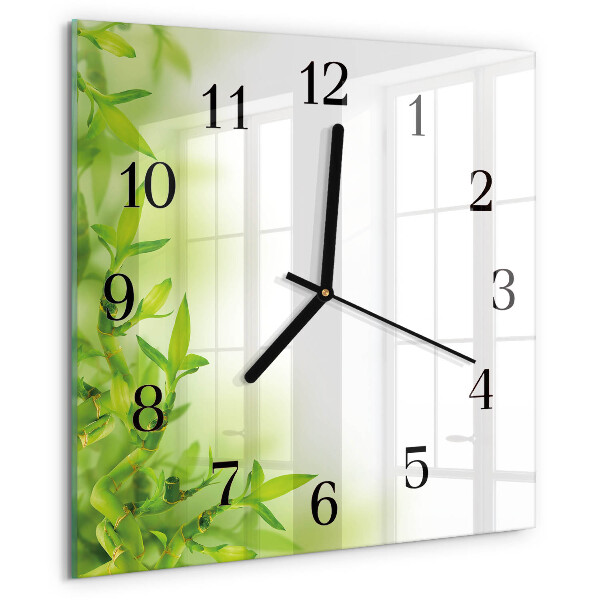 Wanduhr aus glas Natur