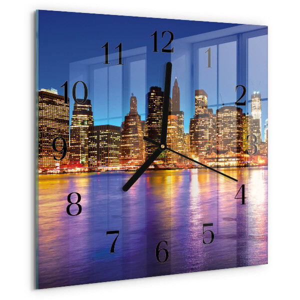 Wanduhr aus glas Horizont