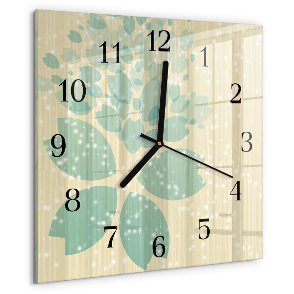 Wanduhr aus glas Abstraktion