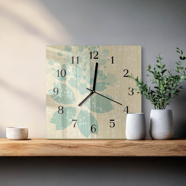 Wanduhr aus glas Abstraktion