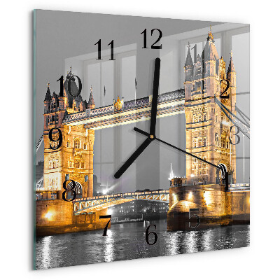 Wanduhr aus glas Tower Bridge