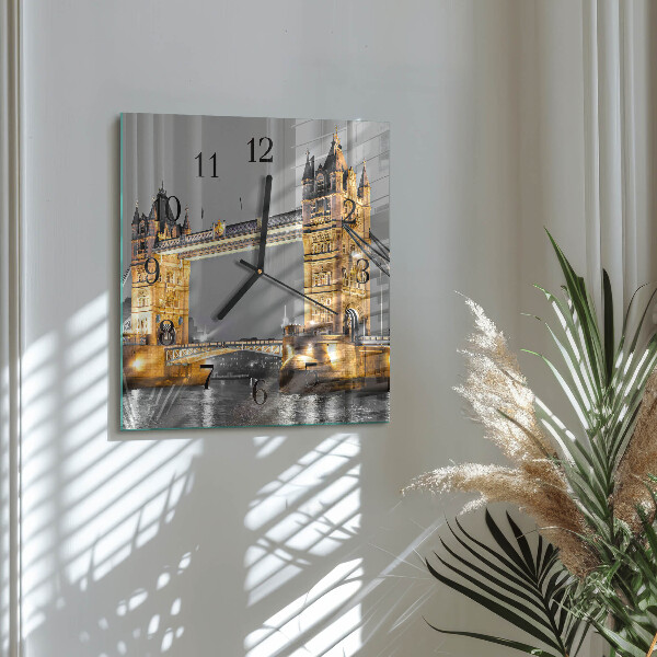 Wanduhr aus glas Tower Bridge
