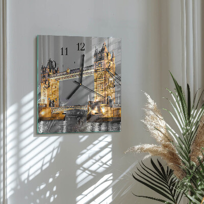 Wanduhr aus glas Tower Bridge