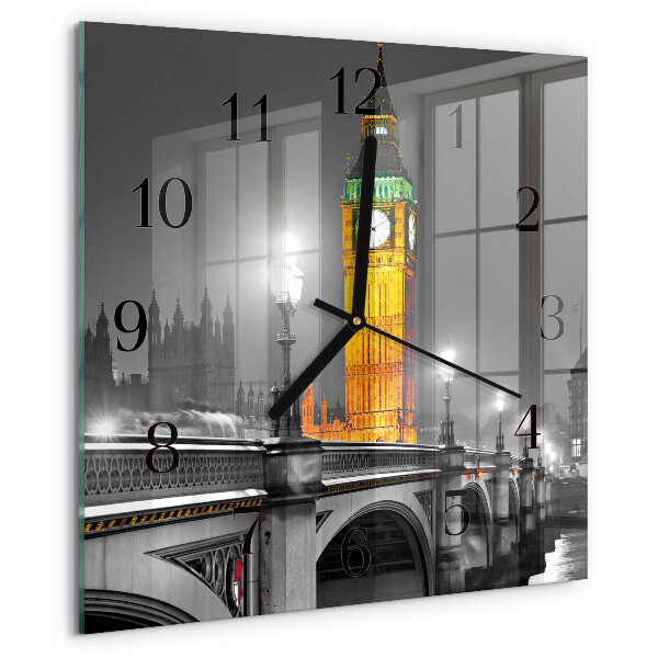 Wanduhr aus glas Big Ben