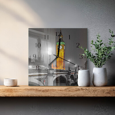 Wanduhr aus glas Big Ben