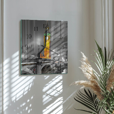 Wanduhr aus glas Big Ben