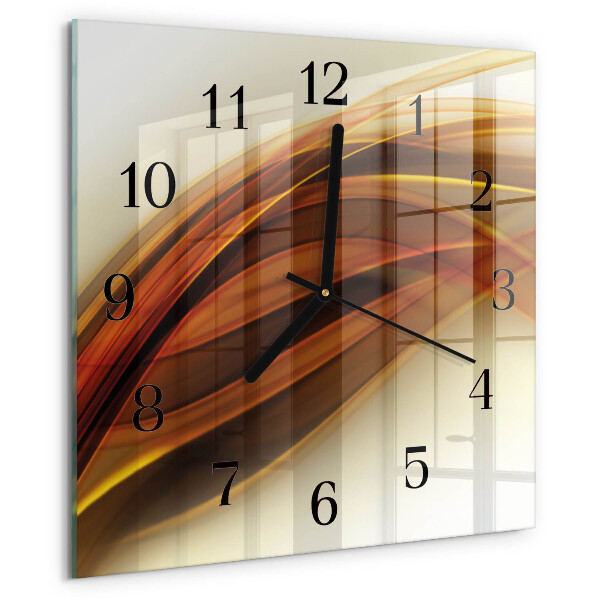 Wanduhr aus glas Abstraktion