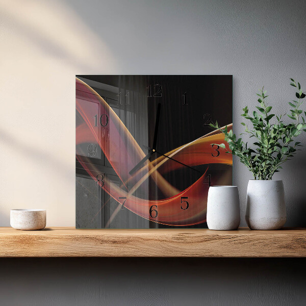 Wanduhr aus glas Abstraktion