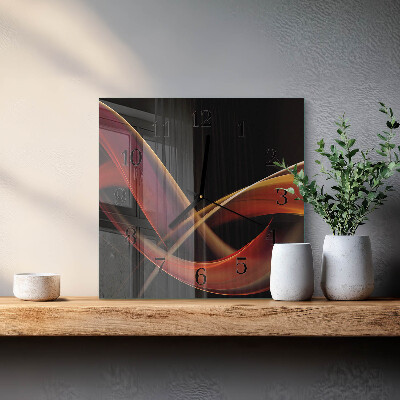 Wanduhr aus glas Abstraktion
