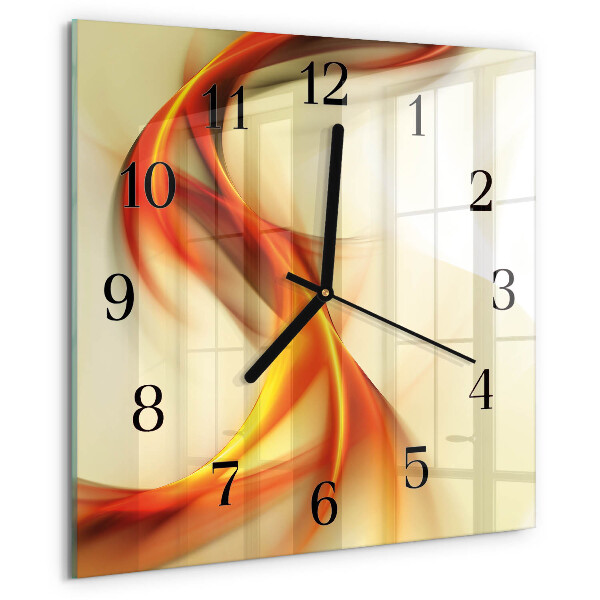 Wanduhr aus glas Abstraktion