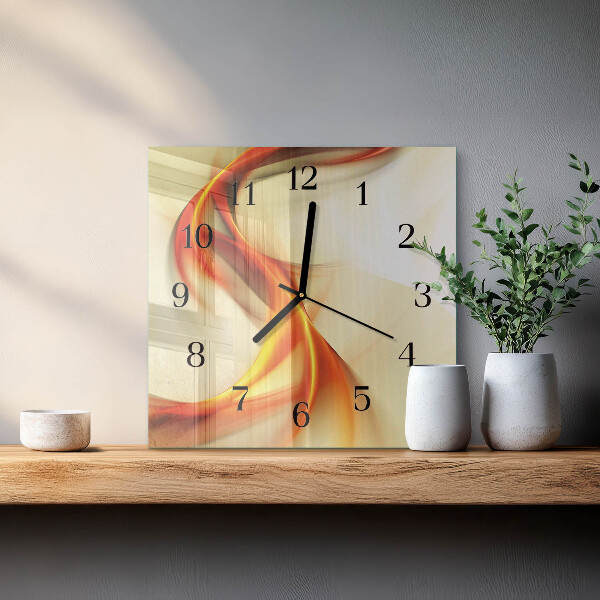 Wanduhr aus glas Abstraktion