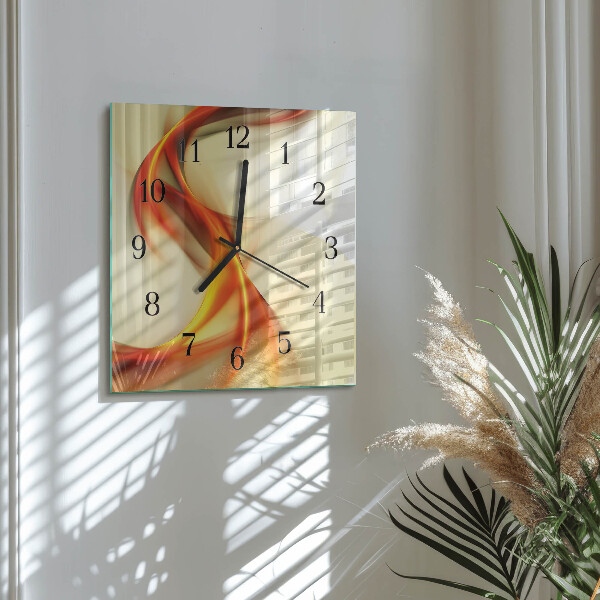 Wanduhr aus glas Abstraktion