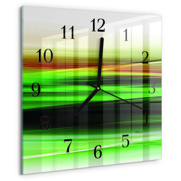 Wanduhr aus glas Abstraktion