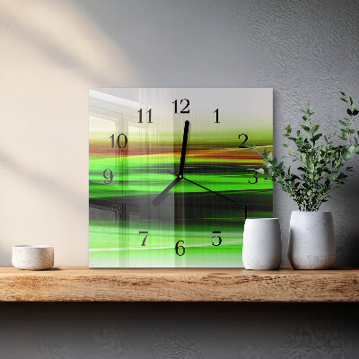 Wanduhr aus glas Abstraktion