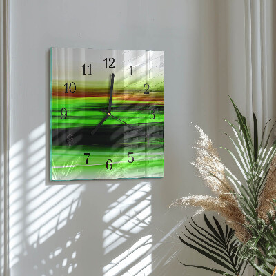 Wanduhr aus glas Abstraktion