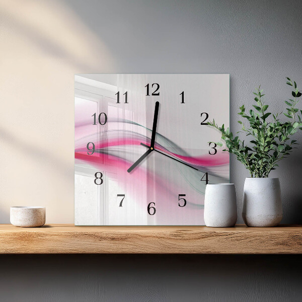 Wanduhr aus glas Abstraktion