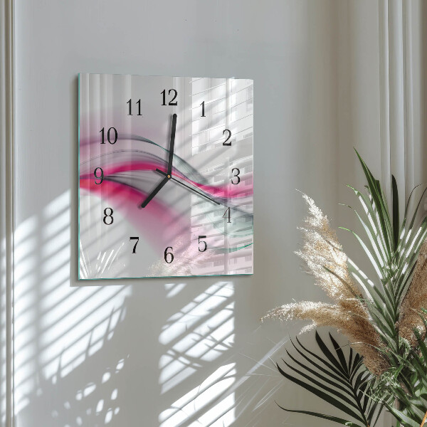 Wanduhr aus glas Abstraktion