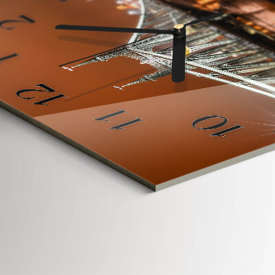 Wanduhr aus glas Brücke