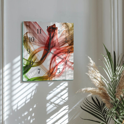 Wanduhr aus glas Abstraktion