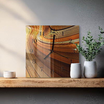 Wanduhr aus glas Abstraktion