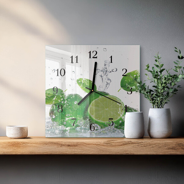 Wanduhr aus glas Kalziumkarbonat