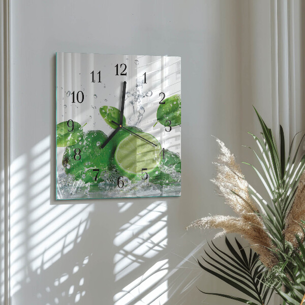 Wanduhr aus glas Kalziumkarbonat