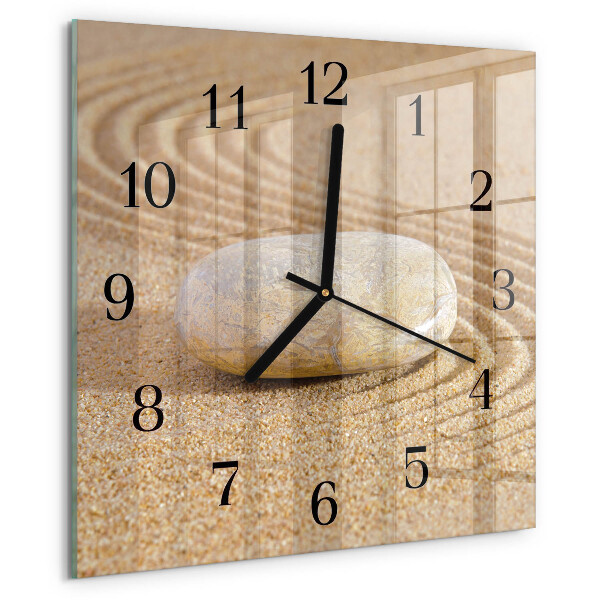 Wanduhr aus glas Steinsand