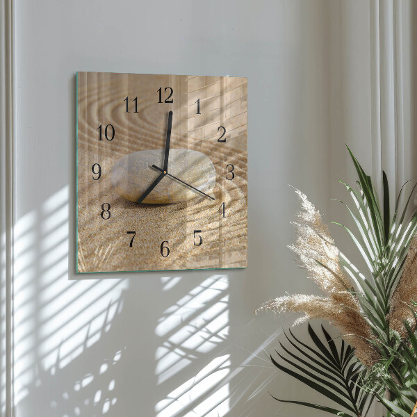 Wanduhr aus glas Steinsand