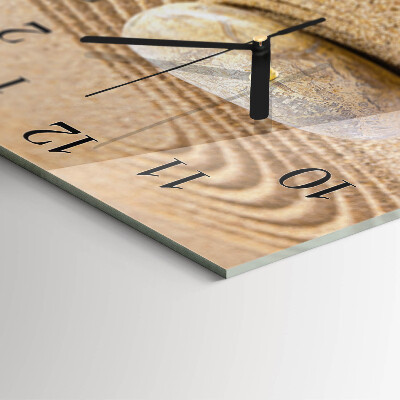 Wanduhr aus glas Steinsand