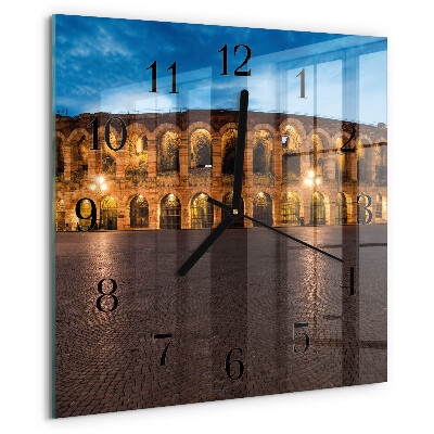 Wanduhr aus glas Statue