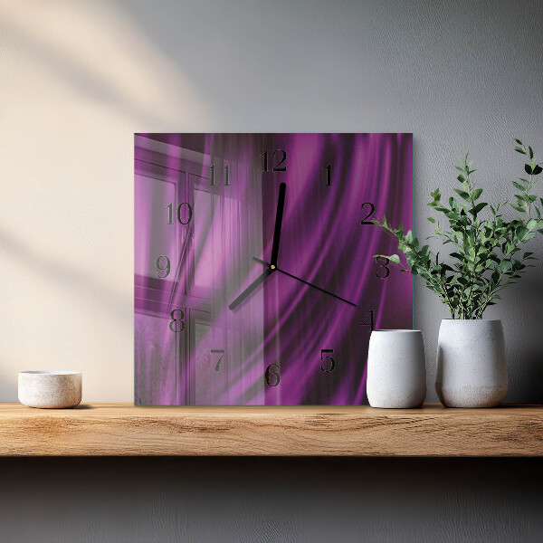 Wanduhr aus glas Abstraktion