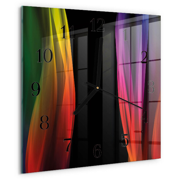 Wanduhr aus glas Abstraktion