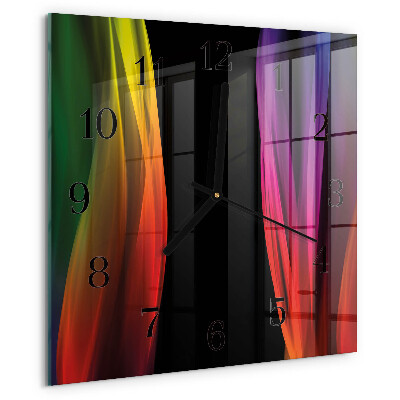Wanduhr aus glas Abstraktion