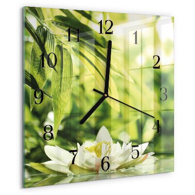 Wanduhr aus glas Natur