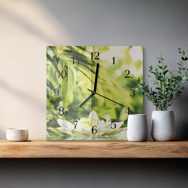 Wanduhr aus glas Natur