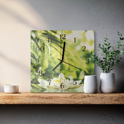 Wanduhr aus glas Natur