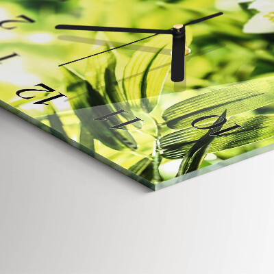 Wanduhr aus glas Natur