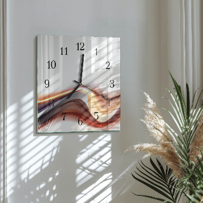 Wanduhr aus glas Abstraktion