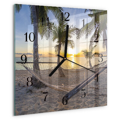 Wanduhr aus glas Hängematte