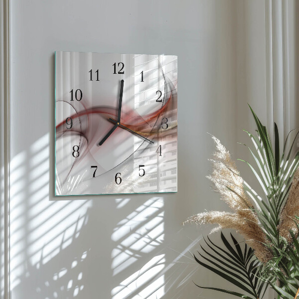 Wanduhr aus glas Abstraktion