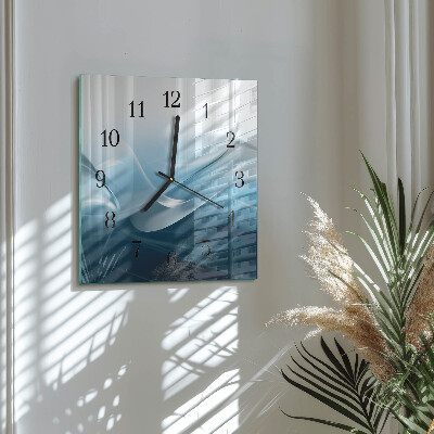 Wanduhr aus glas Abstraktion