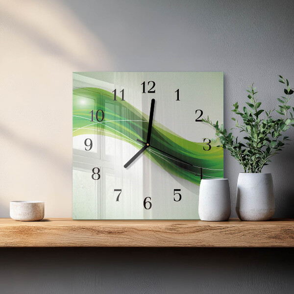 Wanduhr aus glas Abstraktion
