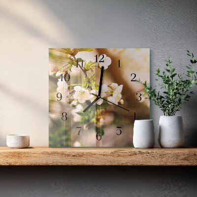 Wanduhr aus glas Natur
