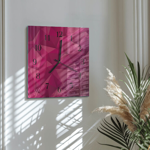 Wanduhr aus glas Abstraktion