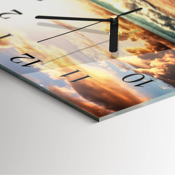 Wanduhr aus glas Sandküste