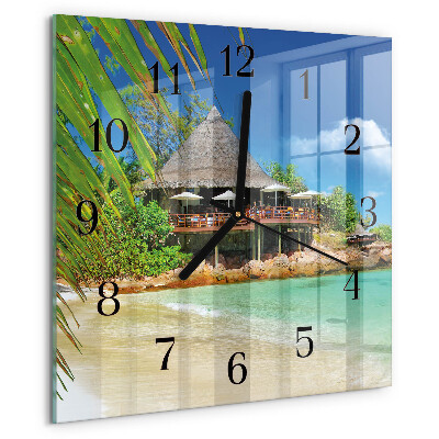 Wanduhr aus glas Insel