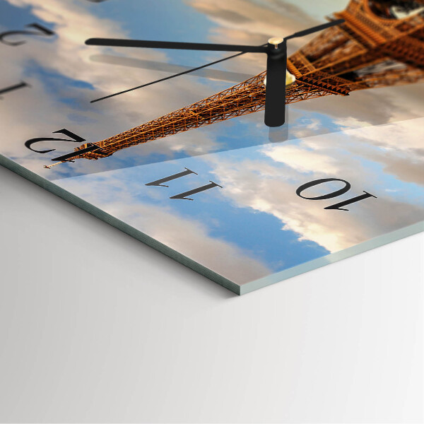 Wanduhr aus glas Paris