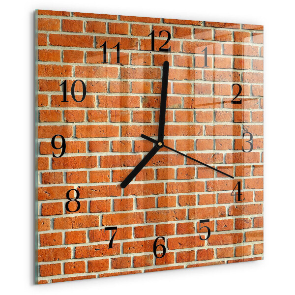Wanduhr aus glas Ziegel